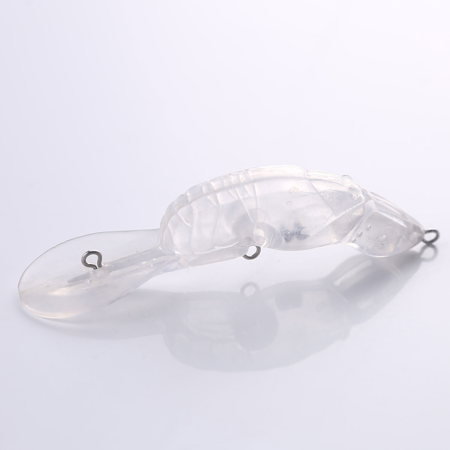 FREE FISHER Wholesale 25pcs/Lot Fishing Baits 9.2cm/6.7g Unpainted Lobster Blank Hard Lures DIY Transparent Artificial Baits Set with Paint Fish Eyes