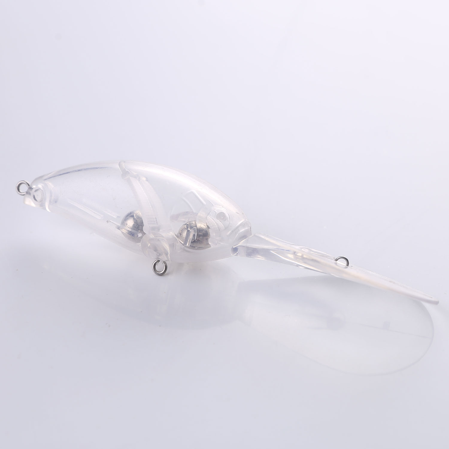 FREE FISHER Wholesale 20pcs/Lot Unpainted Lure Set 11.9cm/16.4g Blank Clear Crankbaits DIY Long-Tongue Fishing Baits for Bass Pike