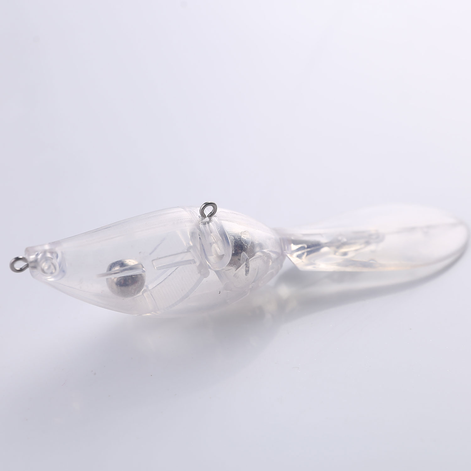 FREE FISHER Wholesale 20pcs/Lot Unpainted Lure Set 11.9cm/16.4g Blank Clear Crankbaits DIY Long-Tongue Fishing Baits for Bass Pike