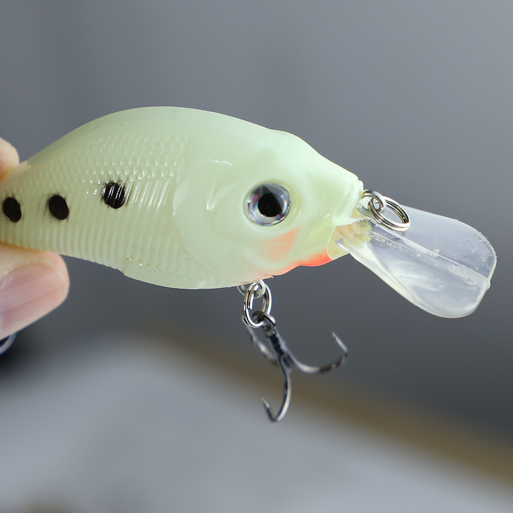 FREE FISHER 10PCS Glow Unpainted Fishing Lures Bait 10pcs/Lot Luminous