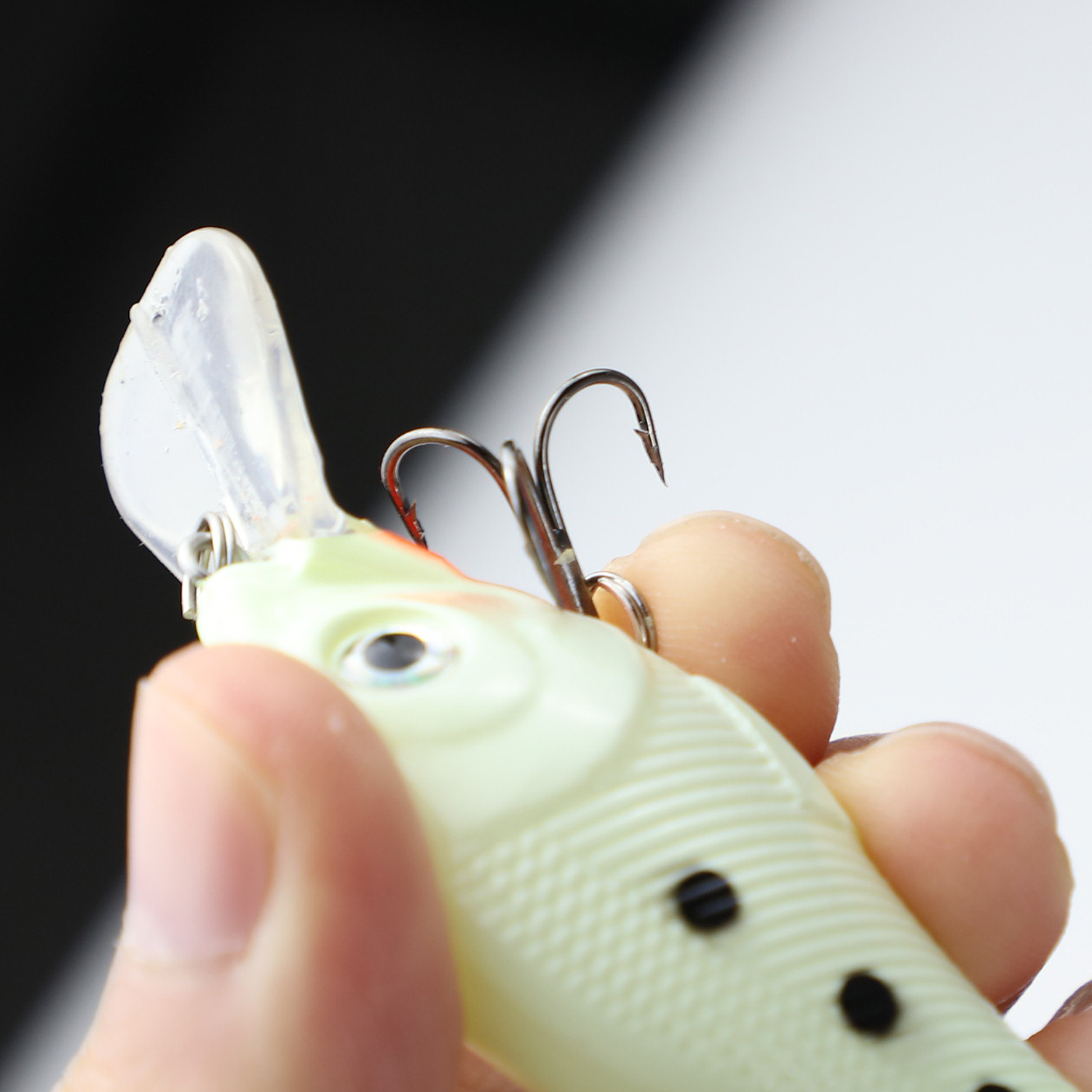 FREE FISHER 10PCS Glow Unpainted Fishing Lures Bait 10pcs/Lot Luminous