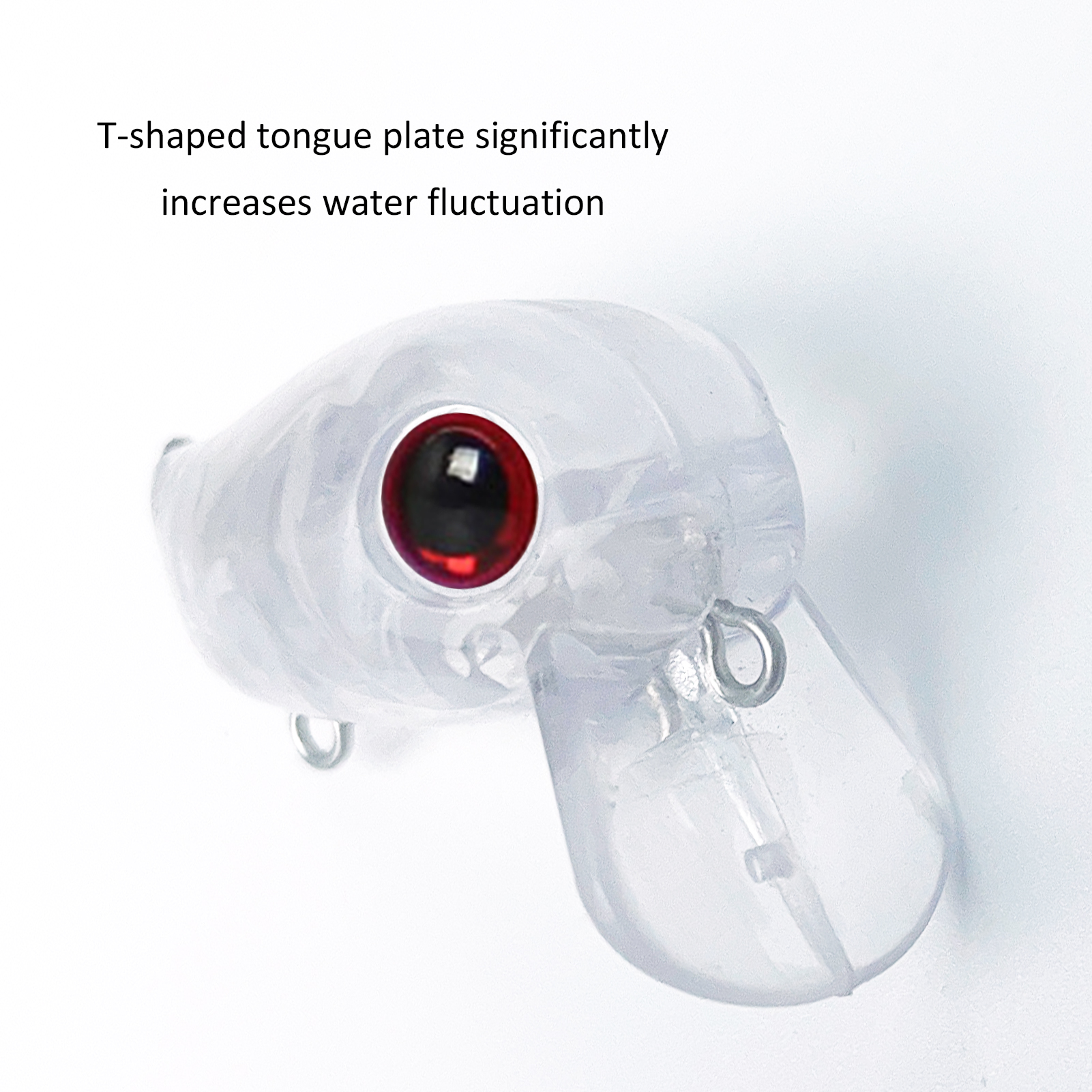 FREE FISHER 20pcs/Set Unpainted Baits Mini Fishing Crankbaits Set 3.7cm 3g DIY Transparent Bait Embryo Artificial Topwater Floating Lures