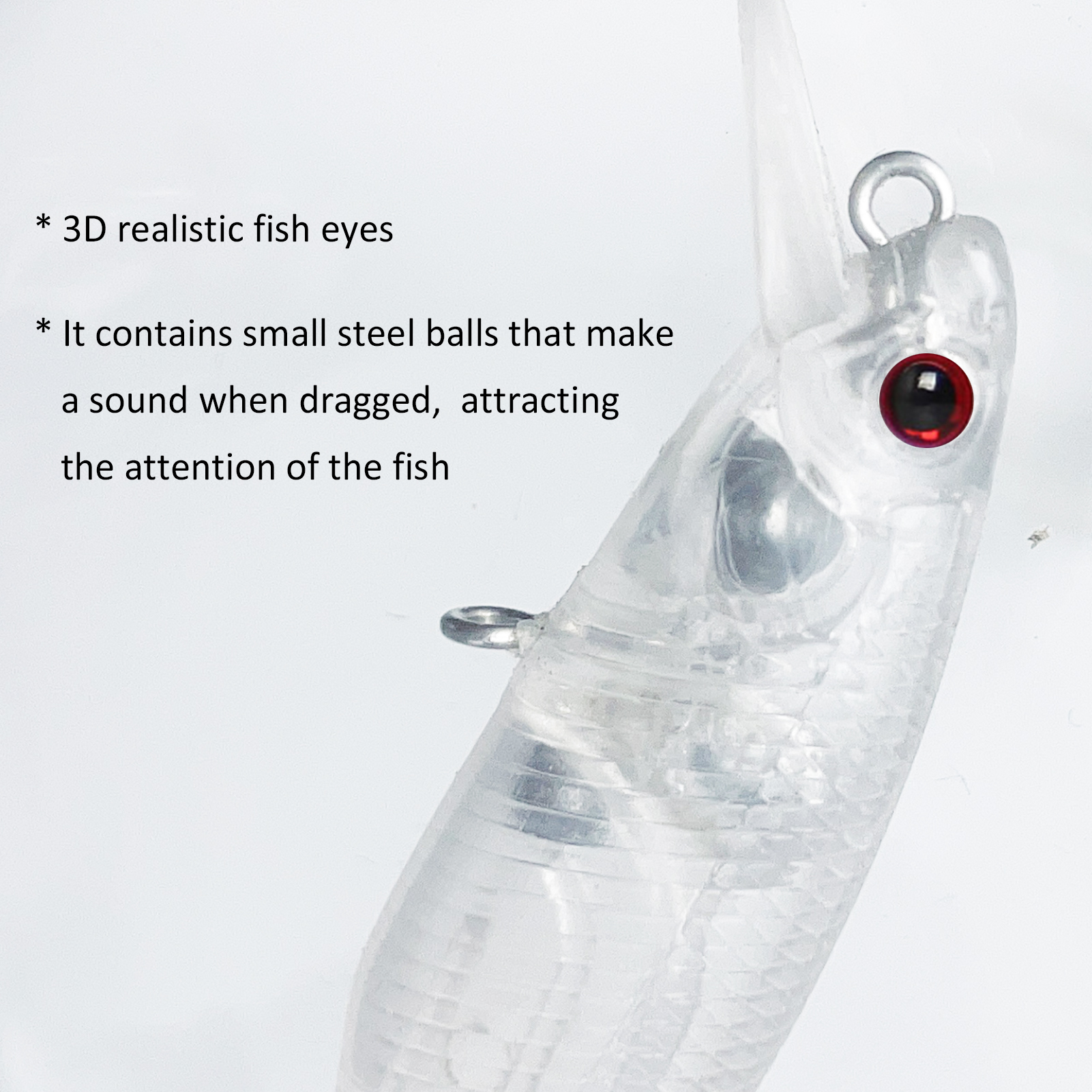 FREE FISHER Blank Mini Minnows Lures Set 6cm 3g 20pcs/Lot Unpainted Fishing Wobble Plastic Pencil Artificial Baits DIY Clear Bait Embryo