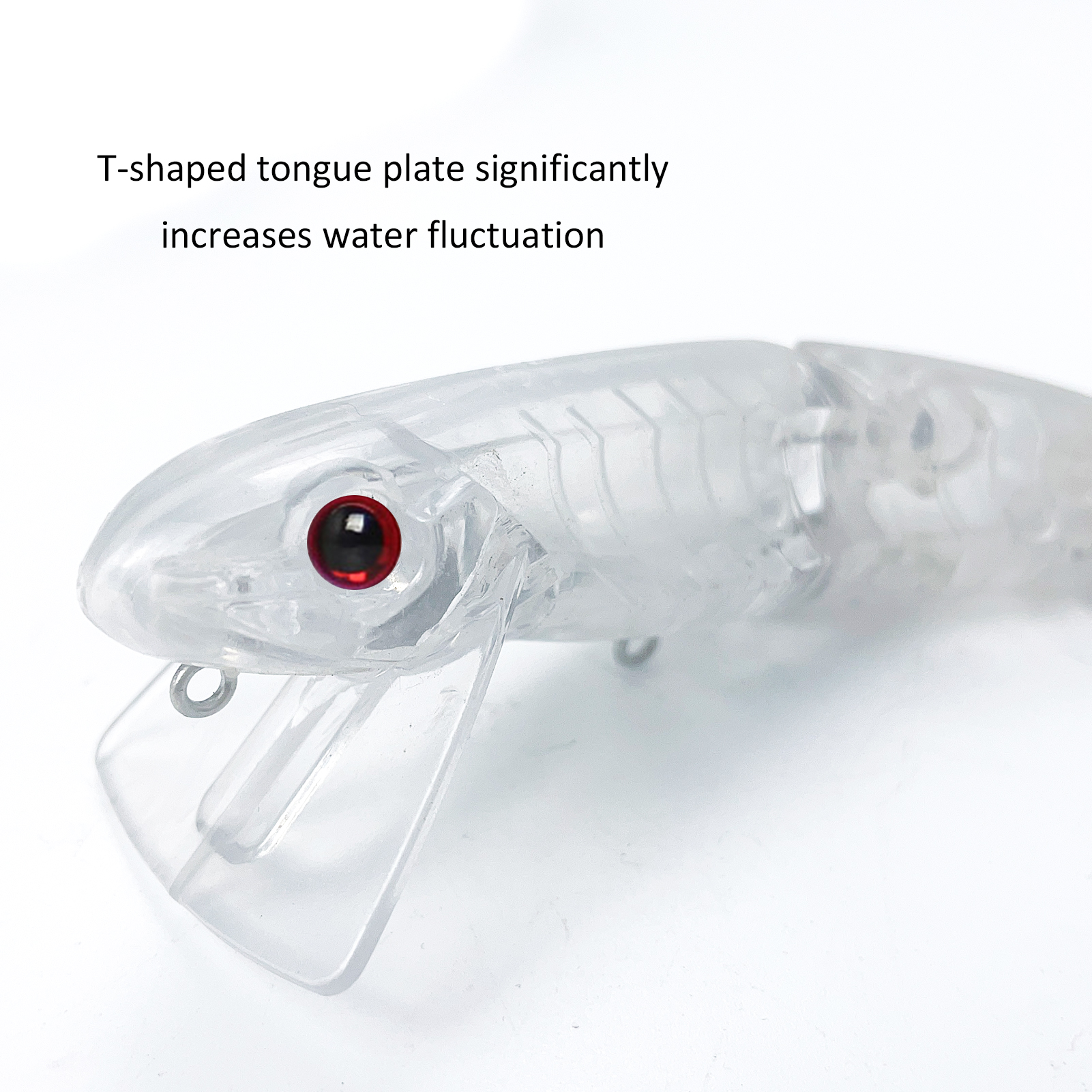 FREE FISHER 15pcs Unpainted Lures Set 3-Section Clear Blank Bait Embryo 11cm 16g DIY Topwater Swimbait Joint Baits