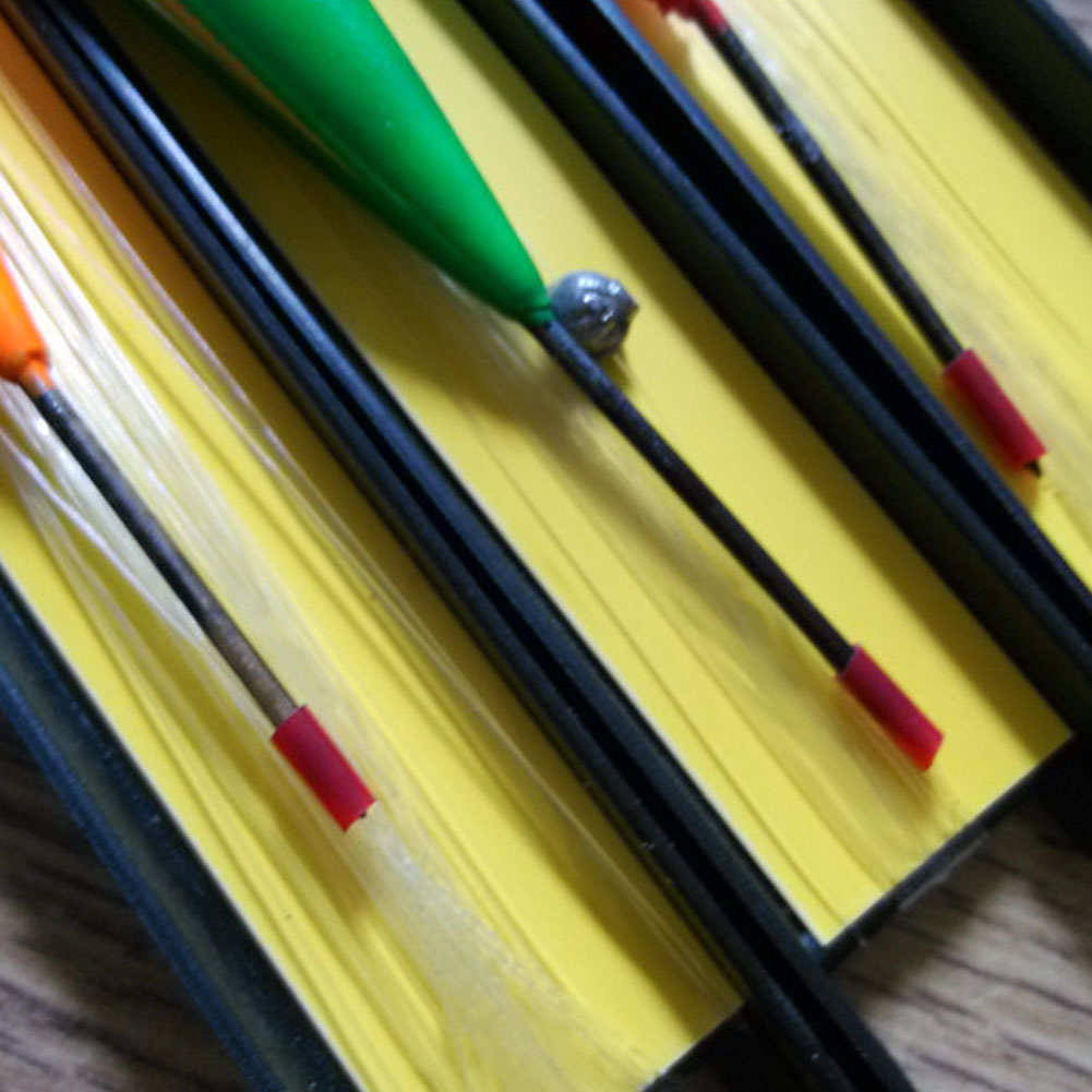 FREE FISHER Durable 6pcs Fishing Float Set 5# 7# 9# Vertical Buoy Wood Fishing Floats 12.5cm 10g Pesca Fishing Bobbers Tackle Accessories