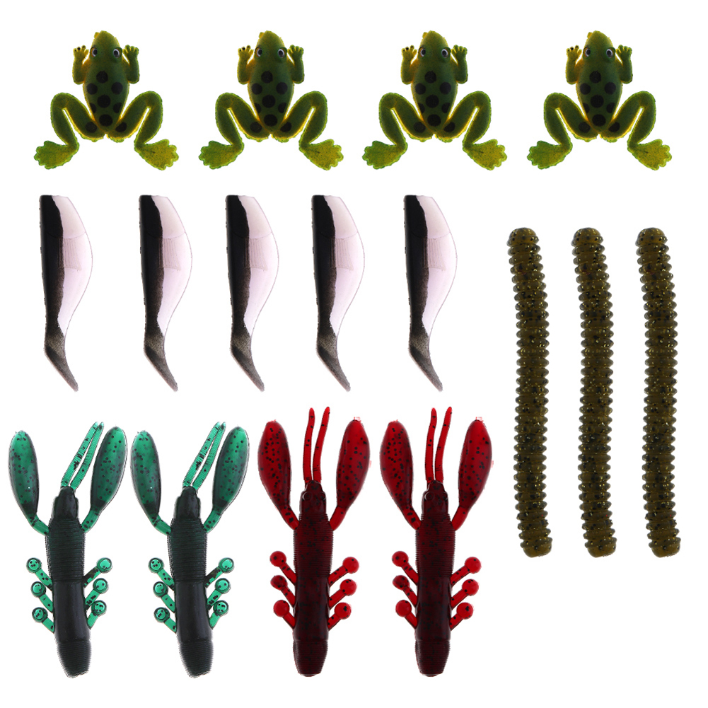 FREE FISHER 146pcs Fishing Lure Set Mixed Soft lures Worms Octopus Lures Fish Lure Kit with Box Lead Jig Hooks Artificial Baits