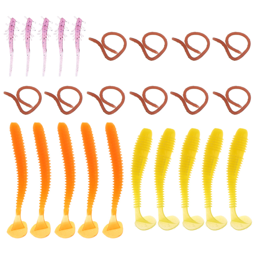 FREE FISHER 146pcs Fishing Lure Set Mixed Soft lures Worms Octopus Lures Fish Lure Kit with Box Lead Jig Hooks Artificial Baits