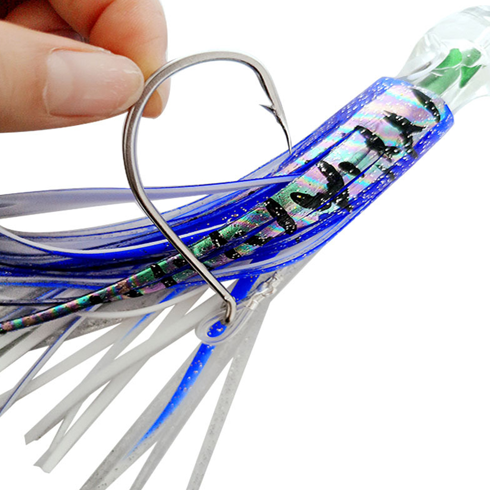 Big Game for Sea Fishing Squid Lures Soft Skirt 23cm 96g Octopus Trolling Artificial Baits for Tuna Marlin Crankbaits Saltwater