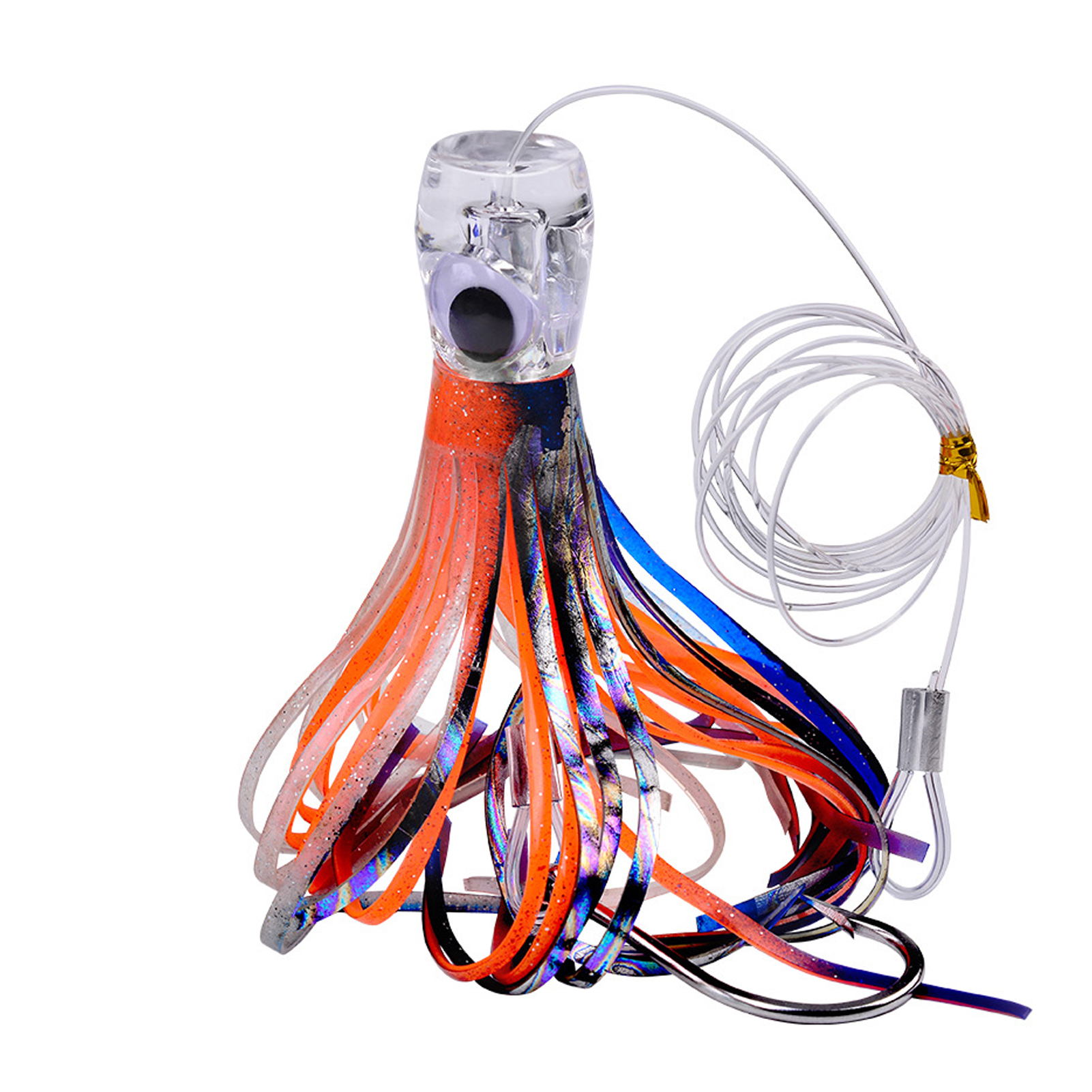 Big Game for Sea Fishing Squid Lures Soft Skirt 23cm 96g Octopus Trolling Artificial Baits for Tuna Marlin Crankbaits Saltwater