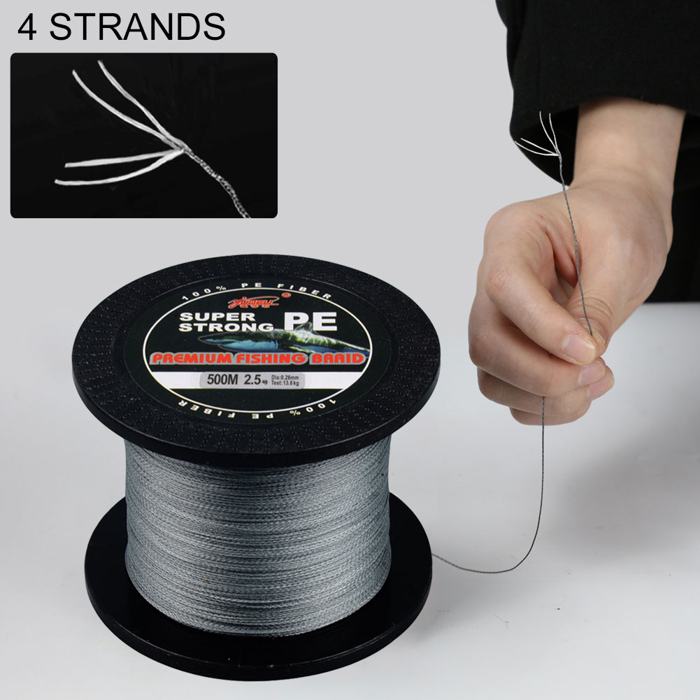 FREE FISHER Fishing Line 500m 4 Strands Braided Fishing Line Multifilament 0.1-0.5mm PE Braid Wire for Saltwater/Freshwater