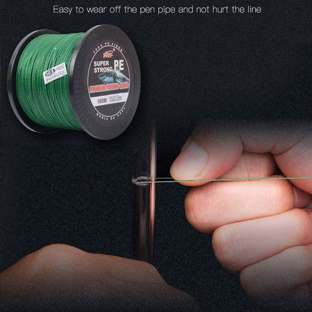 FREE FISHER Fishing Line 500m 4 Strands Braided Fishing Line Multifilament 0.1-0.5mm PE Braid Wire for Saltwater/Freshwater