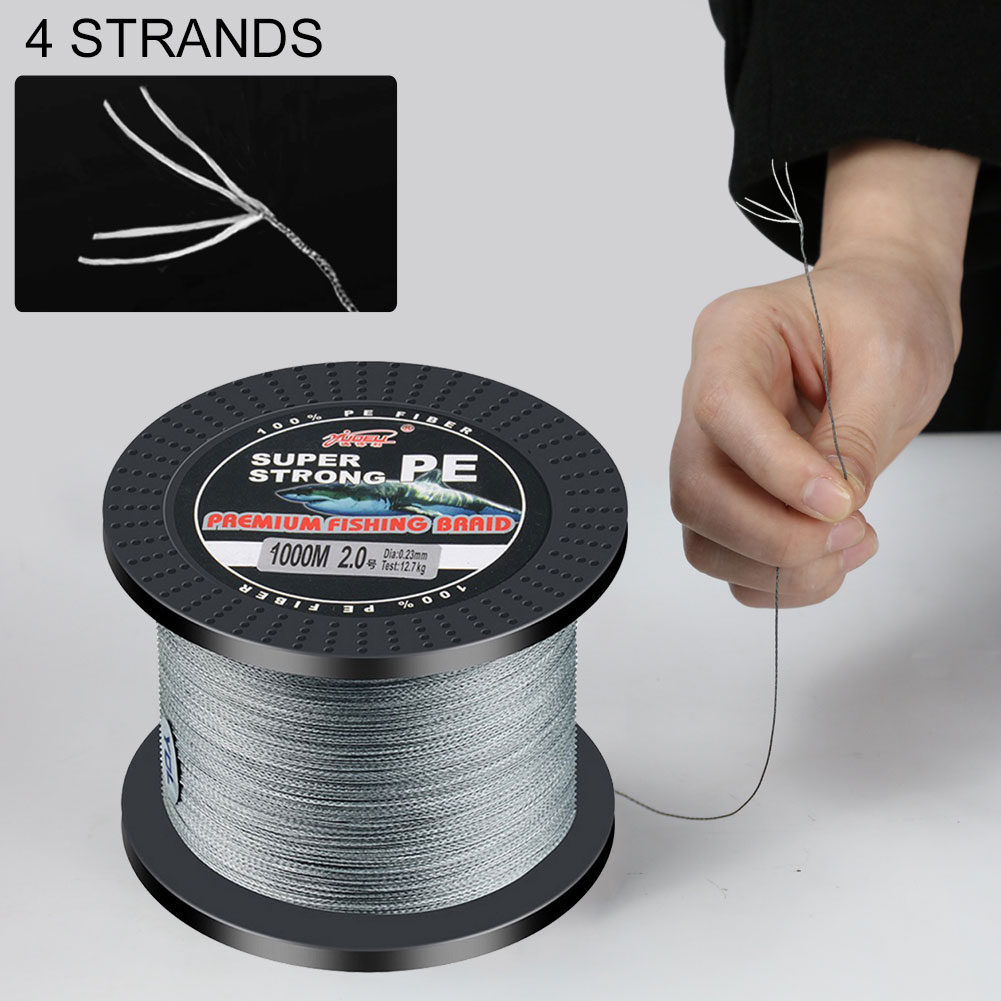 FREE FISHER Fishing Line 1000M 4 Strands Kite Wire Fishing Braided Line Multifilament 0.1-0.5mm PE Braid Wire for Saltwater/Freshwater