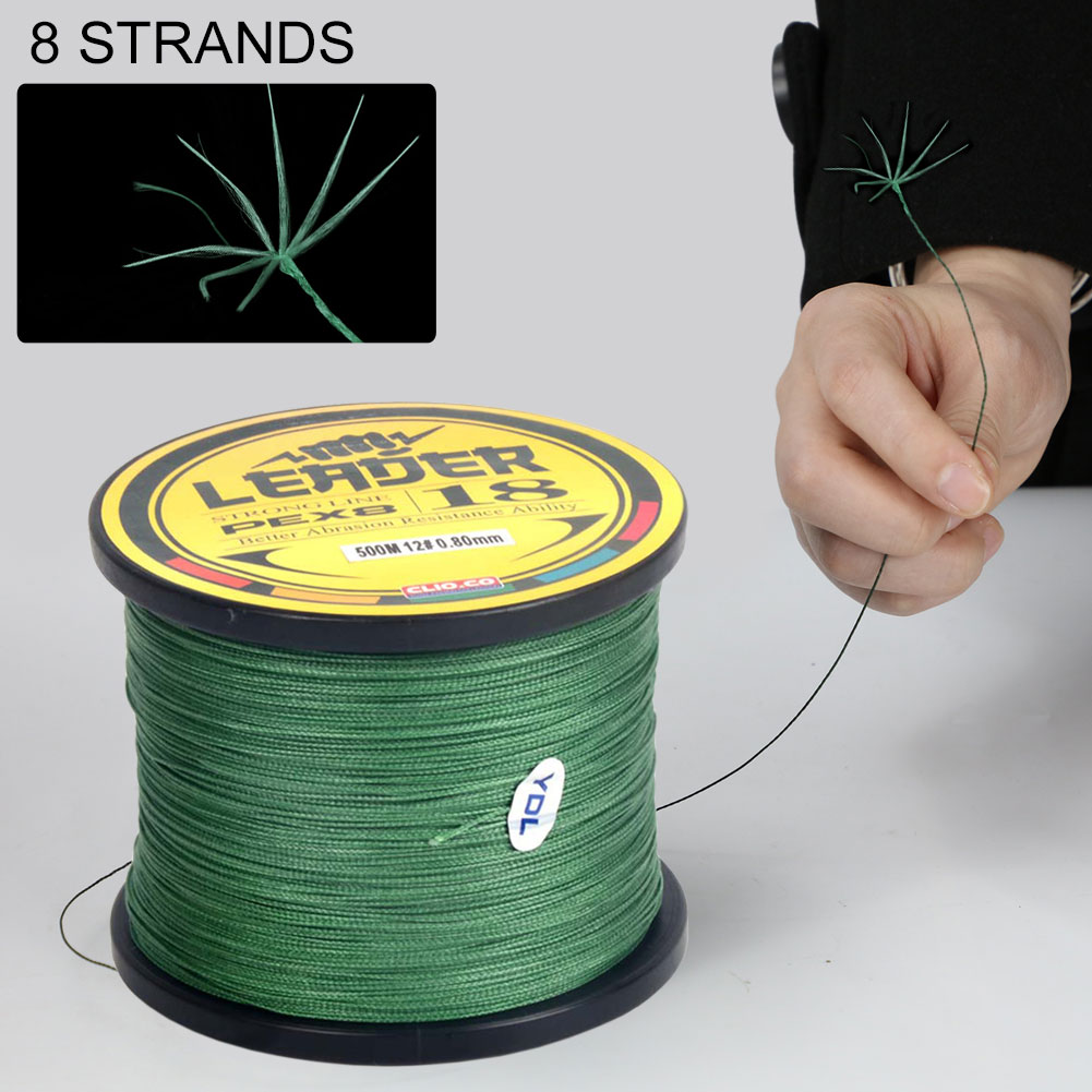 FREE FISHER Super Strong Fishing Line 8 Strands 500M Multifilament PE Line Braided 8-Wave Fishing Wires for Saltwater/Freshwater