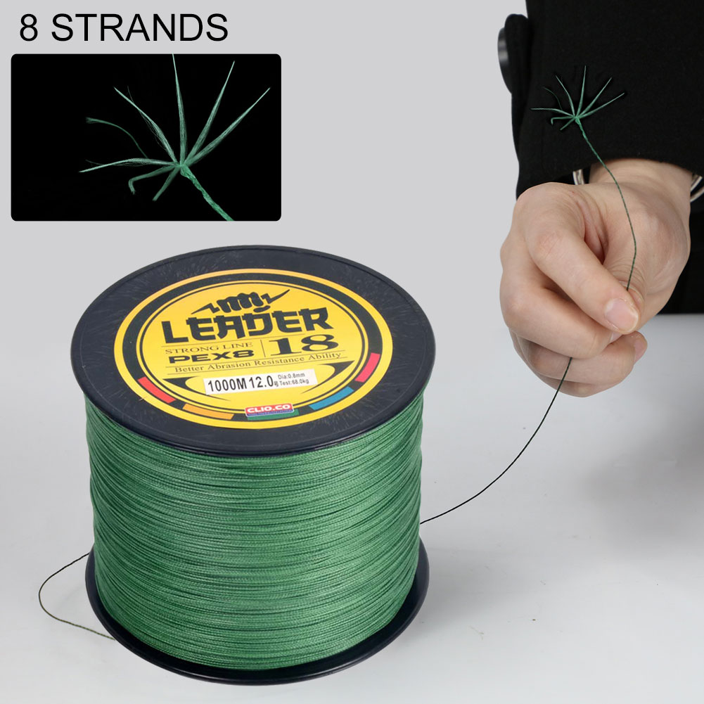 FREE FISHER 1000M PE Braided Line 8 Strands Fishing Line Multifilament Carp Fishing Lines Kite Wire 1093 Yards for Saltwater/Freshwater