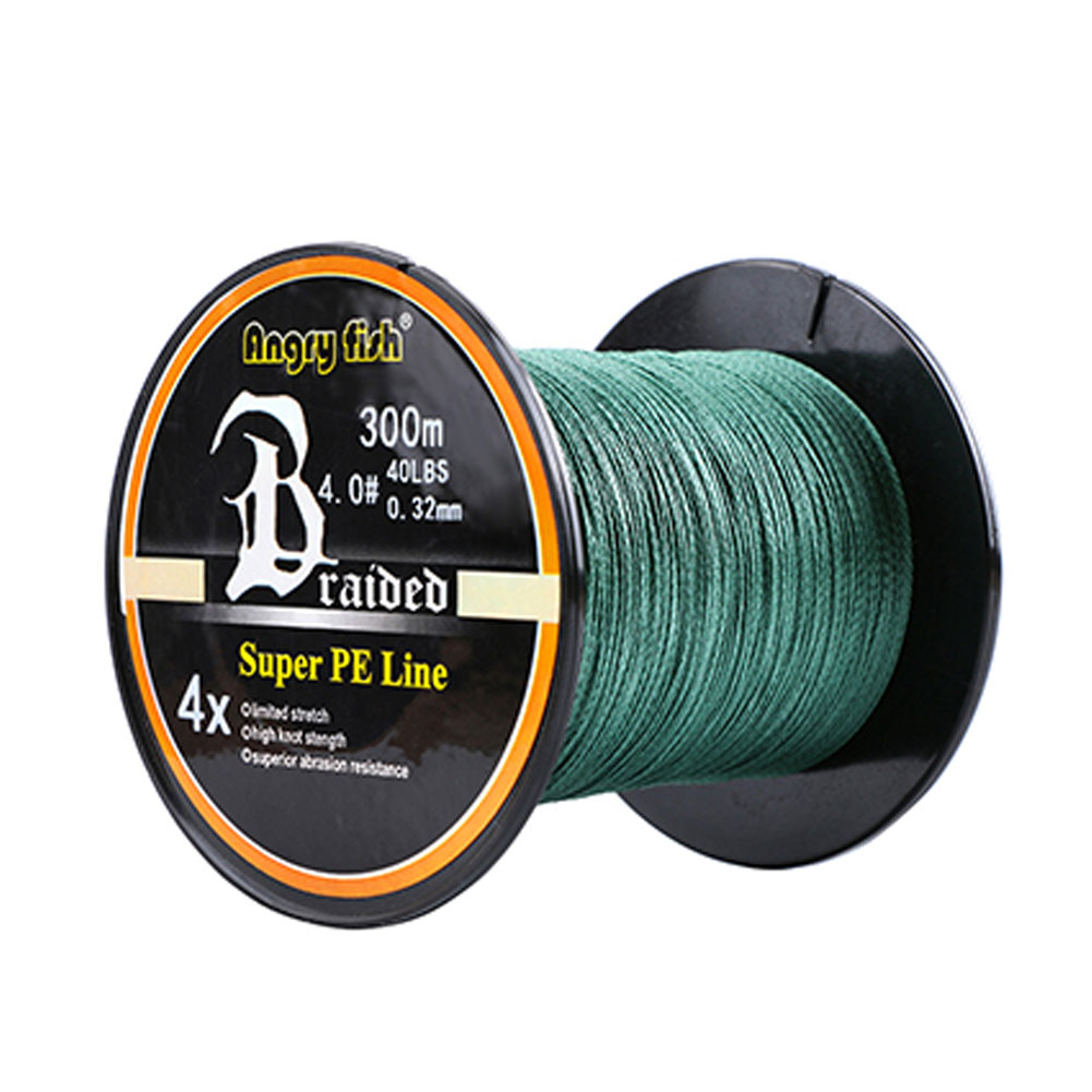 FREE FISHER Fishing Line 300M PE Braided Line 4-strand 12-80LB 0.1-0.5MM Multifilament Fishing Wire for Saltwater Freshwater