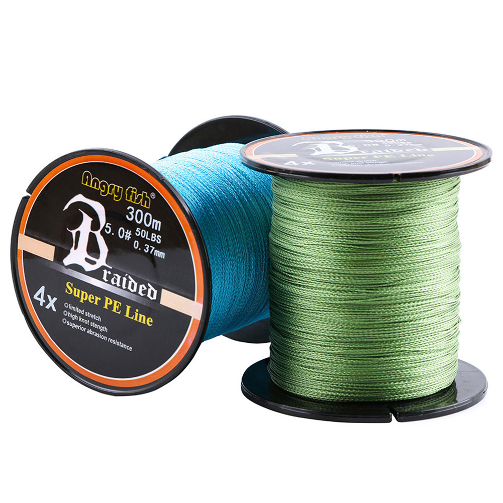 FREE FISHER Fishing Line 300M PE Braided Line 4-strand 12-80LB 0.1-0.5MM Multifilament Fishing Wire for Saltwater Freshwater