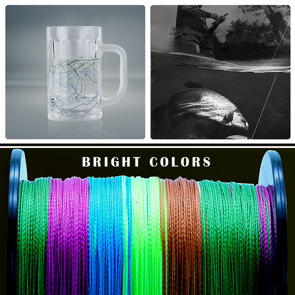 FREE FISHER Fishing Line 300M PE Braided Line 4-strand 12-80LB 0.1-0.5MM Multifilament Fishing Wire for Saltwater Freshwater