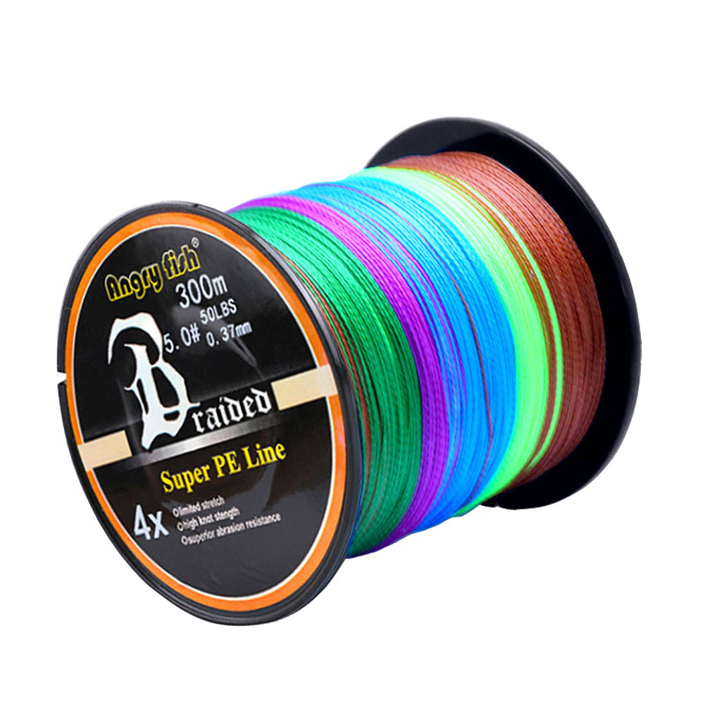 FREE FISHER Fishing Line 300M PE Braided Line 4-strand 12-80LB 0.1-0.5MM Multifilament Fishing Wire for Saltwater Freshwater