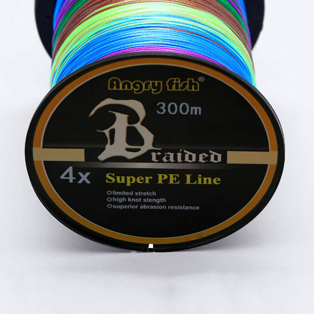 FREE FISHER Fishing Line 300M PE Braided Line 4-strand 12-80LB 0.1-0.5MM Multifilament Fishing Wire for Saltwater Freshwater
