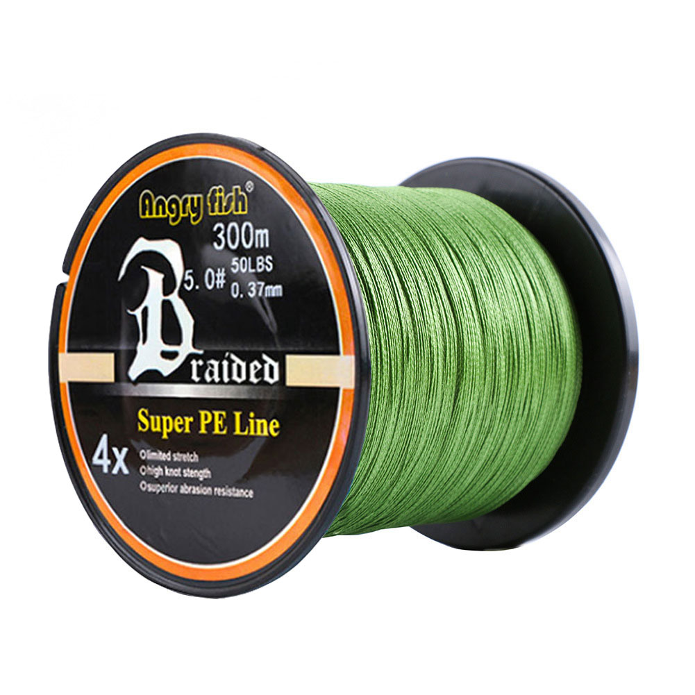 FREE FISHER Fishing Line 300M PE Braided Line 4-strand 12-80LB 0.1-0.5MM Multifilament Fishing Wire for Saltwater Freshwater