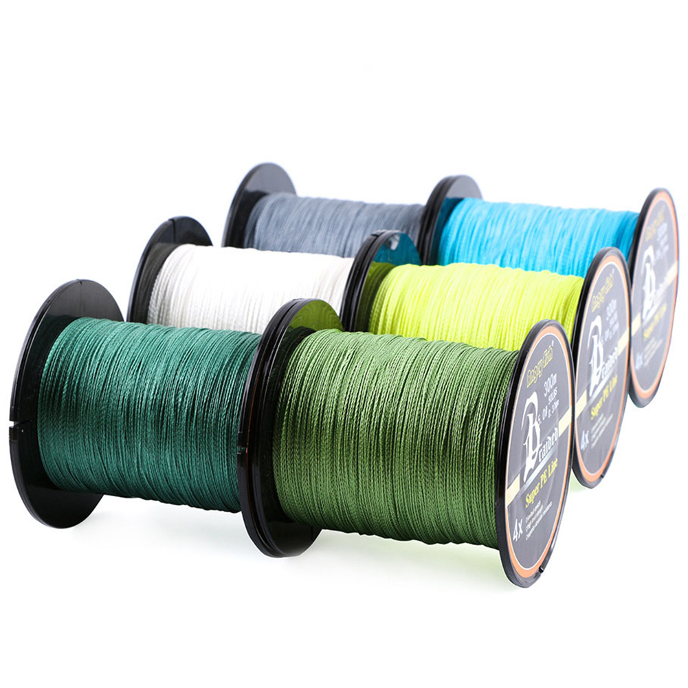 FREE FISHER Fishing Line 300M PE Braided Line 4-strand 12-80LB 0.1-0.5MM Multifilament Fishing Wire for Saltwater Freshwater