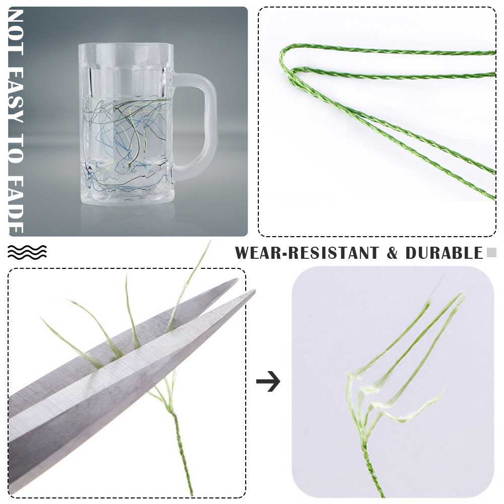 FREE FISHER Fishing Line 4 Strands Braided 1000M PE Multifilament Line Saltwater Freshwater Smooth Floating Fish Wire 12-80LB