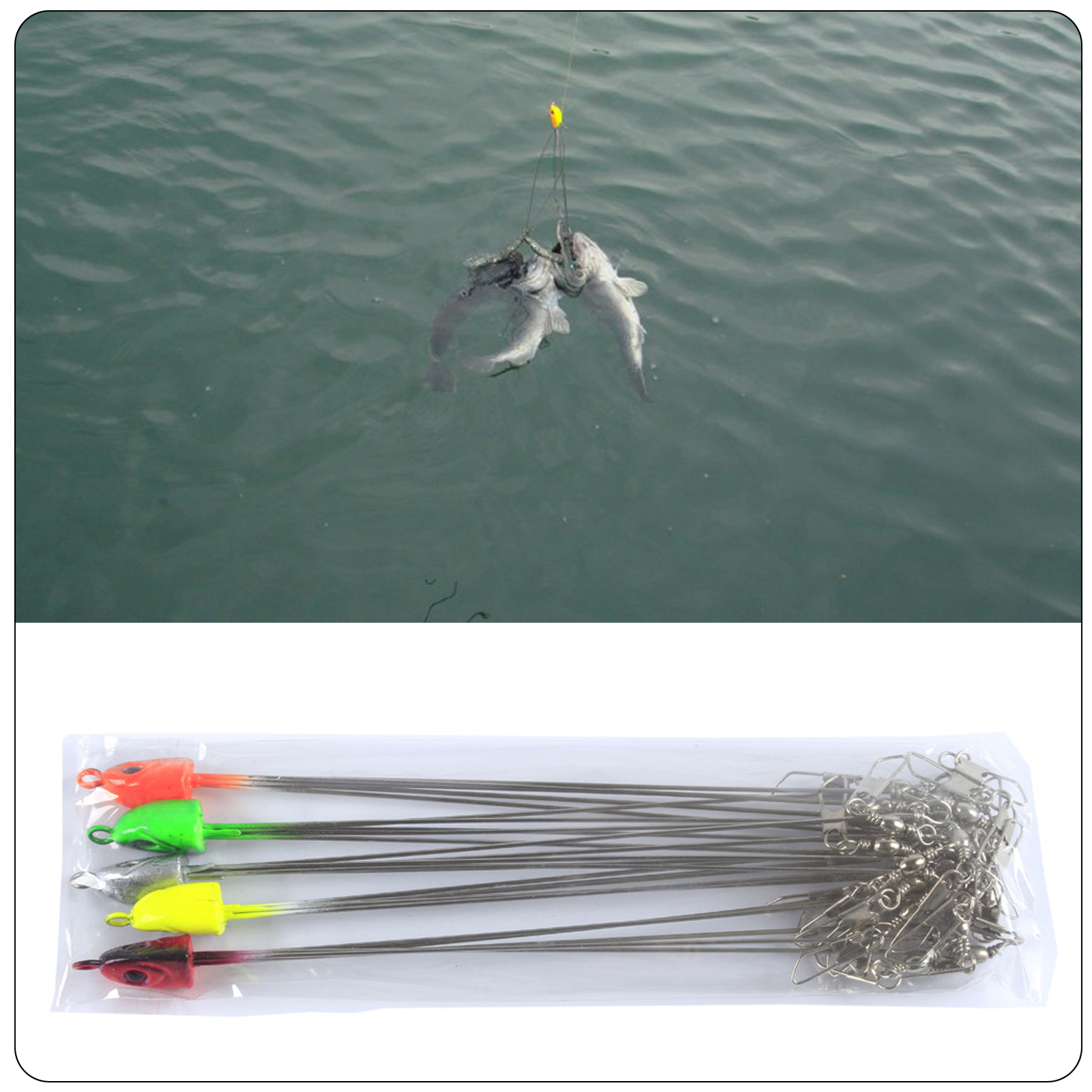 FREE FISHER 5pcs Fishing Alabama Rigs 5-Arms Umbrella 20.7g 21cm Artificial Lures Steel Wire Snap Swivel Spinners Swimbaits Fishing Group Baits