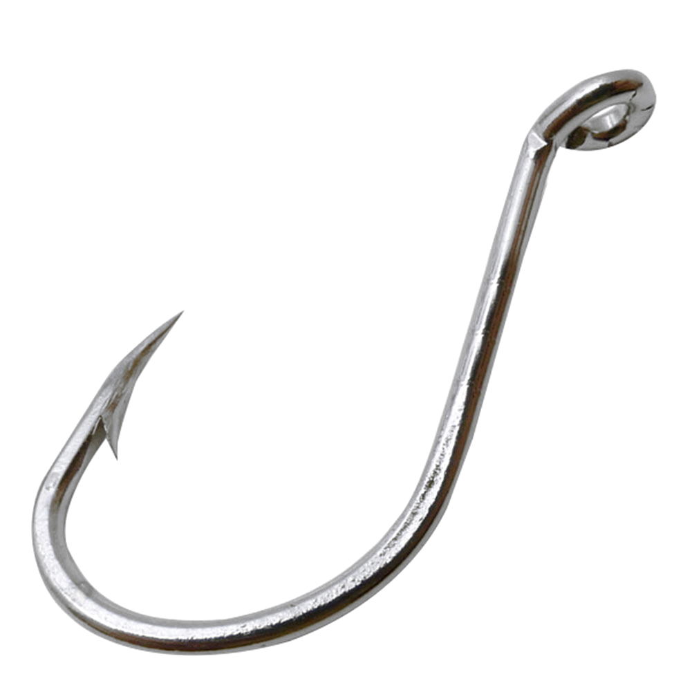 FREE FISHER 100pcs/Lot Fishing Hooks 8299 Silver Single Hook Octopus B