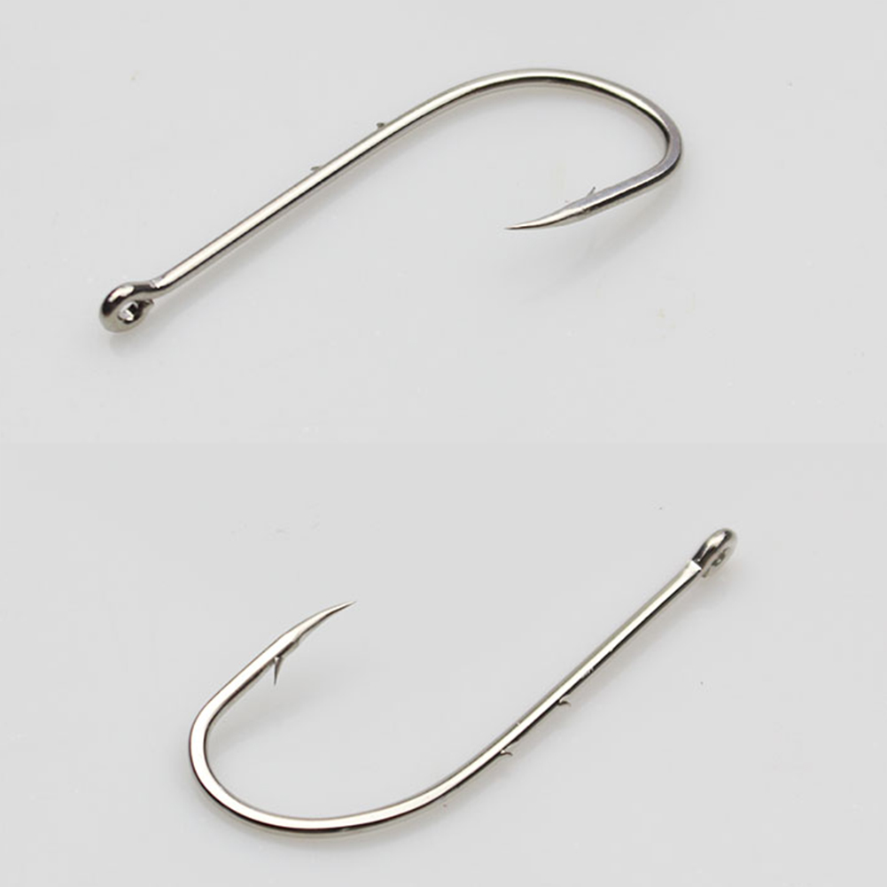 FreeFisher 100pcs/set Fishhook High Carbon Steel Barbed Hooks Bait Hol