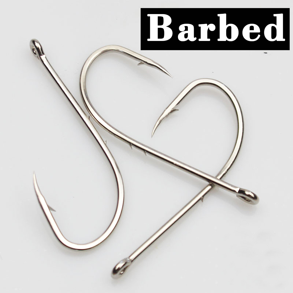 FreeFisher 100pcs/set Fishhook High Carbon Steel Barbed Hooks Bait Hol