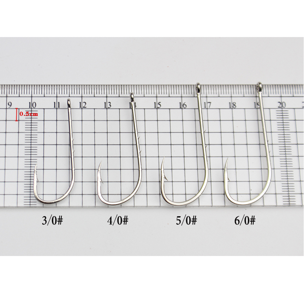 FreeFisher 100pcs/set Fishhook High Carbon Steel Barbed Hooks Bait Hol