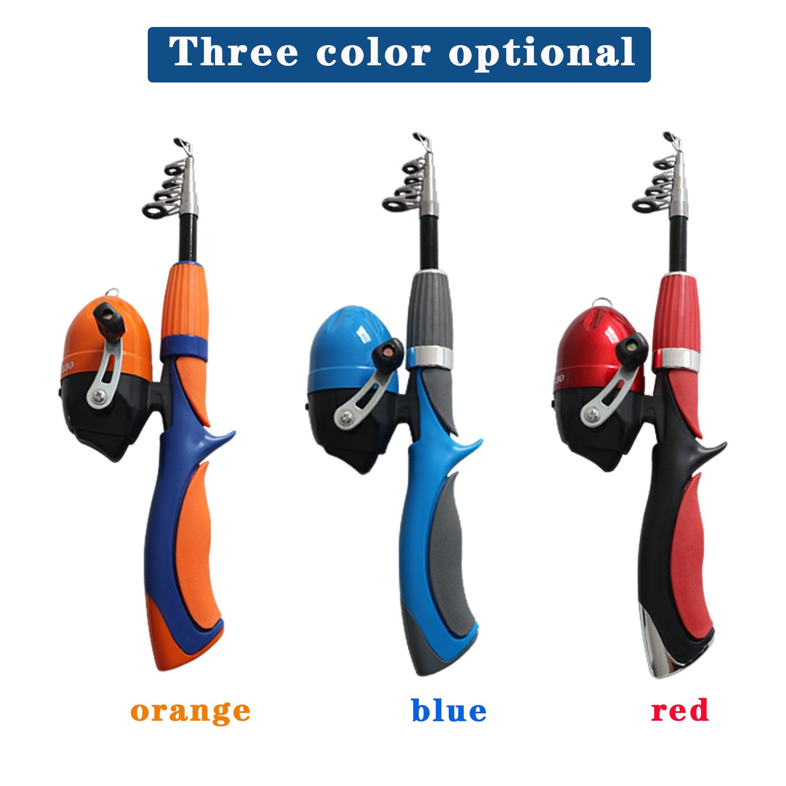 FREE FISHER 51pcs Portable Telescopic Fishing Rod Set with Fishing Case Baitcast Reel Fishing Beginners Rod Combo Soft Lures Swivels Worms Kit