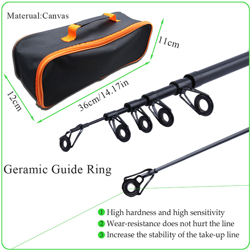 FREE FISHER 51pcs Portable Telescopic Fishing Rod Set with Fishing Case Baitcast Reel Fishing Beginners Rod Combo Soft Lures Swivels Worms Kit