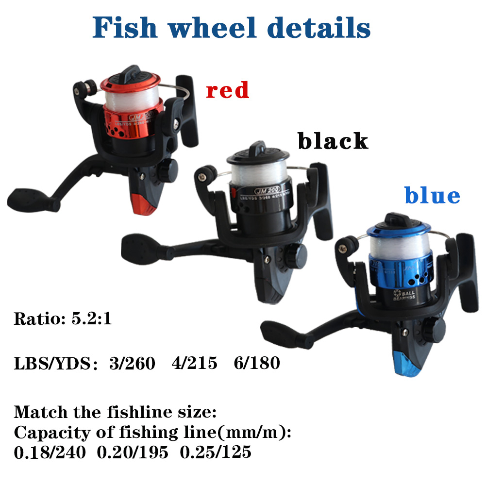 FREE FISHER Children 51pcs 1.1m Telescopic Fishing Rod Set with Handbag 5 Section Portable Lure Rod Fishing Reel Lure Bait Kids Fishing Kits