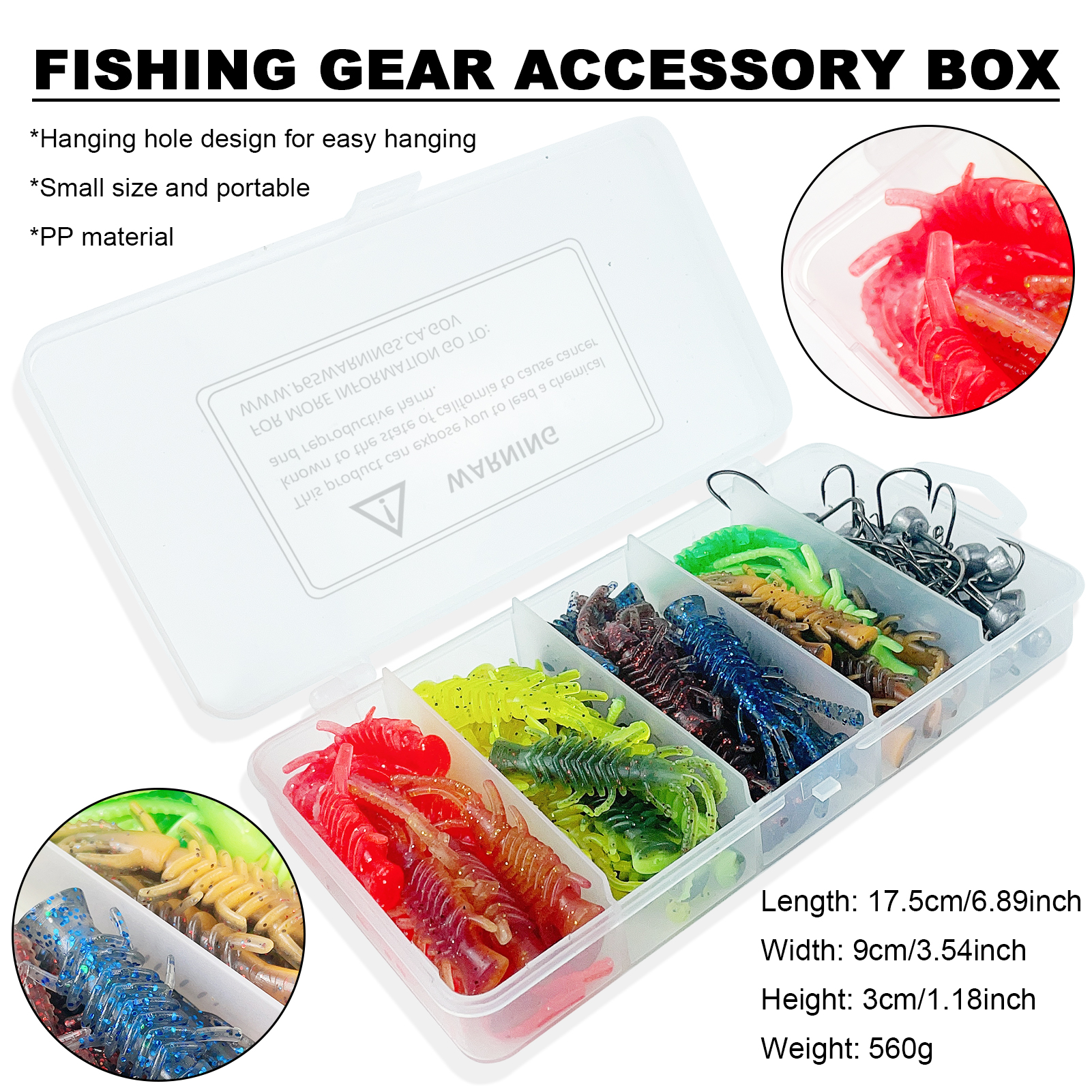 FREE FISHER Fishing Lead Head Jig Hooks with Soft Lures 6.5cm 2g NEID FLOATING SHRIMPS Swimbaits Fishing Jigs 2.5-5g Walleye Shad Baits for Bass(Pack of 71)