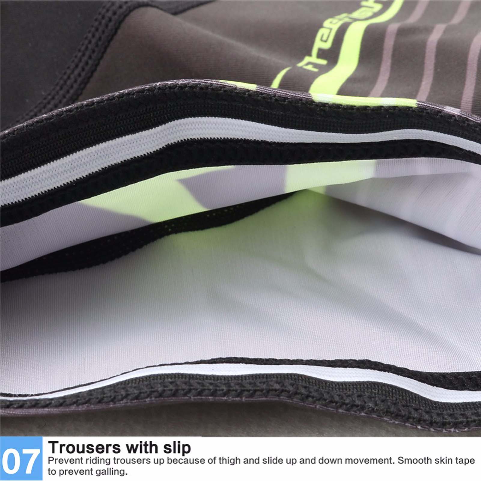 FREE FISHER Short Sleeve Boys Cycling Jersey Full Zipper Quick-Dry Breathable Mesh Bicycle Tops and Padded Shorts Racing Black Green