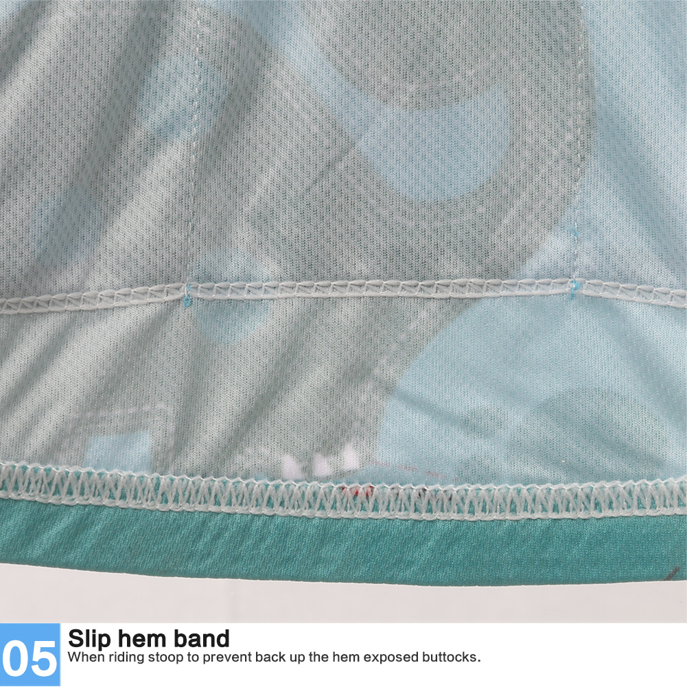 FREE FISHER Boys Quick-Dry Breathable Cycling Jersey Short Sleeve Kids Mesh MTB Riding Bike Tops+Padded Shorts Green Dinosaur