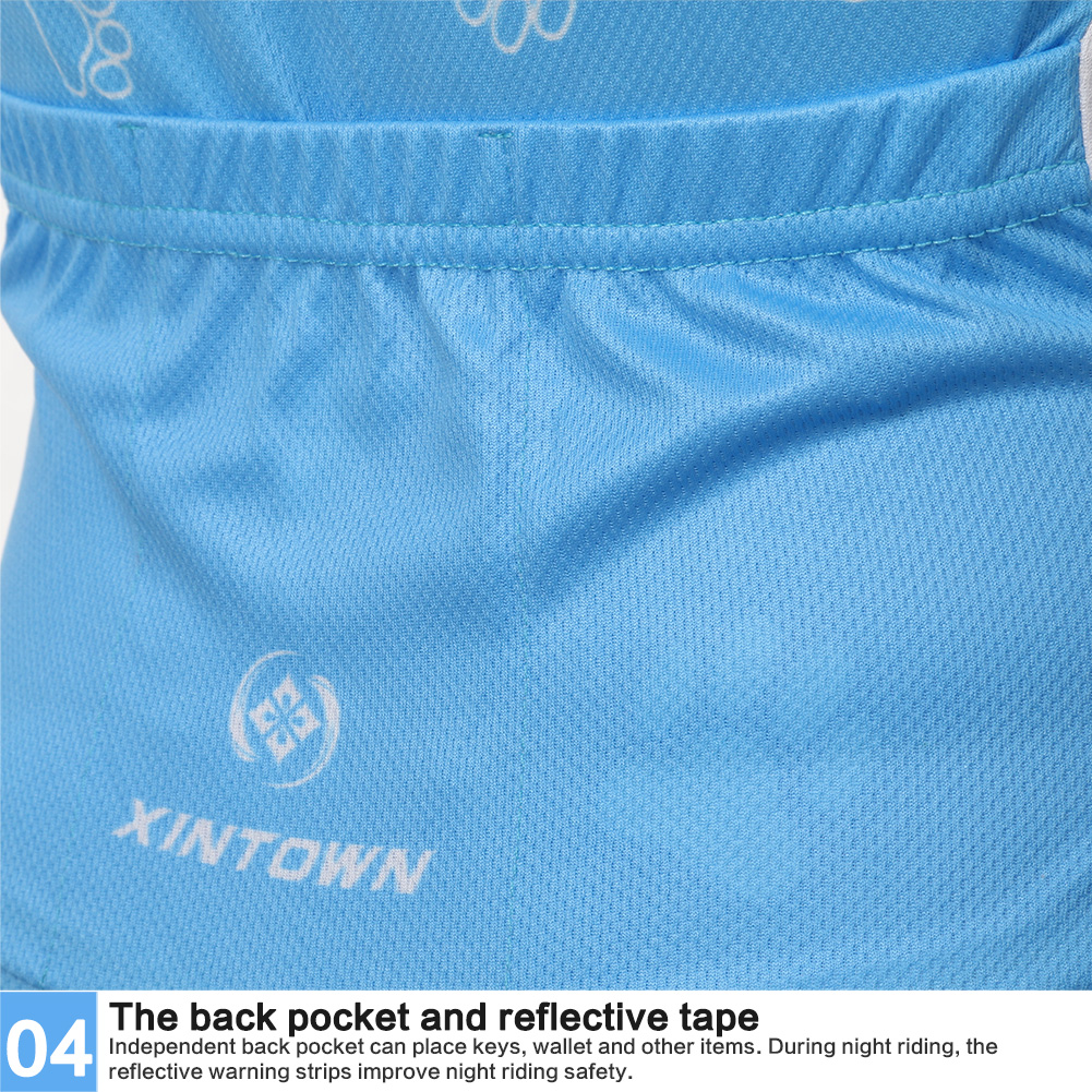 FREE FISHER Blue Dog Printed Kids Cycling Jersey Quick-Dry Breathable Short Sleeve Boys MTB Riding Bike Tops+Padded Shorts