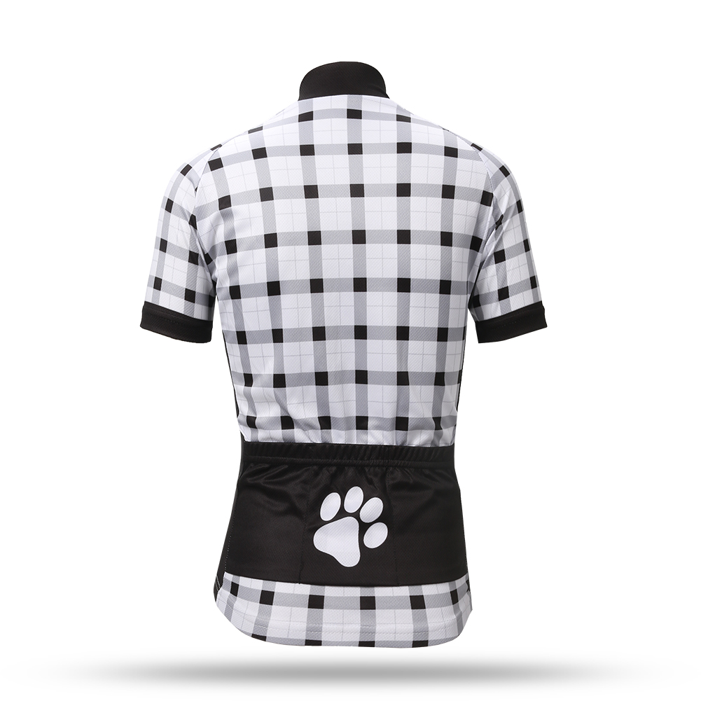 FREE FISHER Latticed Boys Cycling Jersey Set Quick-Dry Breathable Short Sleeve Cat Printed MTB Riding Bicycle Tops+Padded Shorts