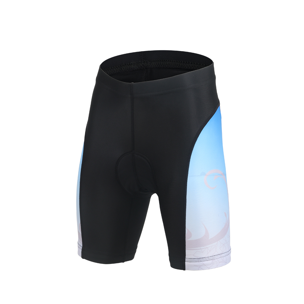 FREE FISHER Boys Cycling Jersey + Padded Shorts Quick-Dry Breathable Short Sleeve MTB Riding Digital Blue Bicycle Tops