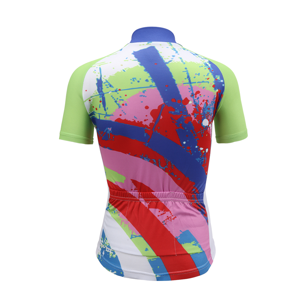 FREE FISHER Children's Cycling Wear Short Sleeve Mesh Cloth Breathable Boys Girls Bicycle Riding Tops with 3D Gel Cushion Shorts for Summer