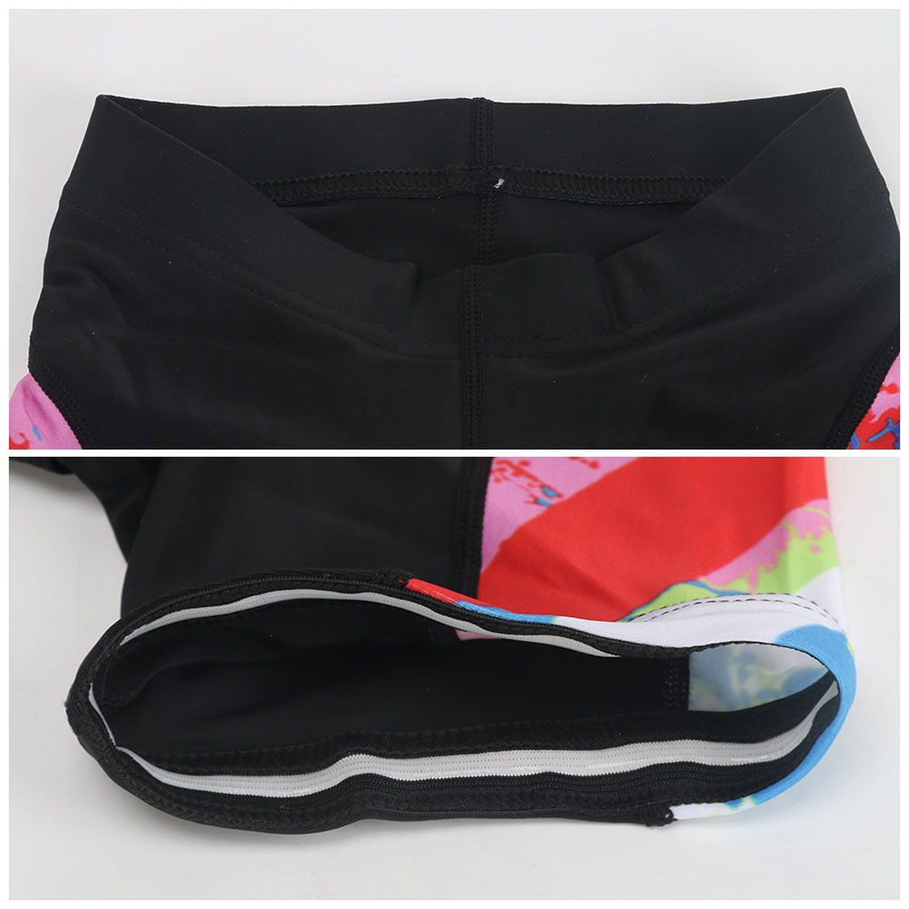 FREE FISHER Children's Cycling Wear Short Sleeve Mesh Cloth Breathable Boys Girls Bicycle Riding Tops with 3D Gel Cushion Shorts for Summer