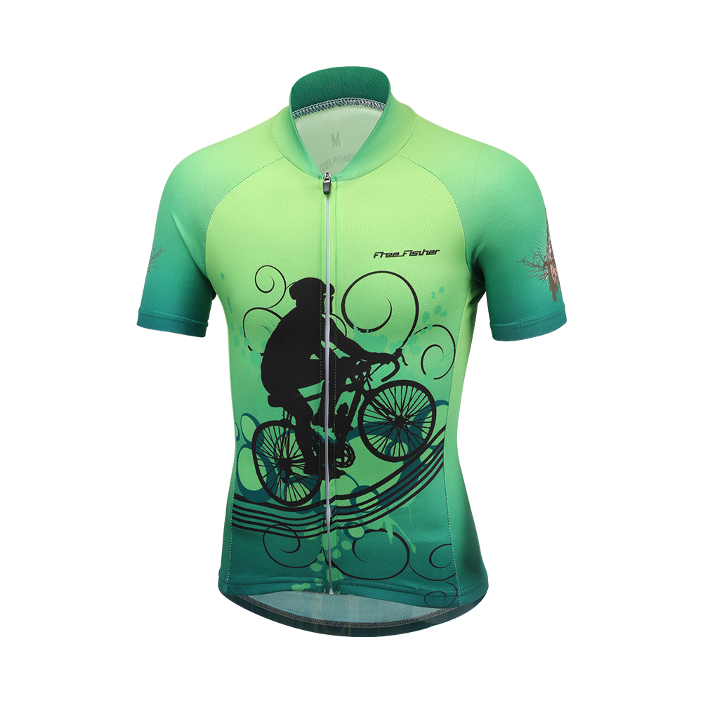 FREE FISHER Short Sleeve Children's Cycling Wear Mesh Cloth Breathable Boys Girls Bicycle Riding Tops with 3D Gel Cushion Shorts for Summer