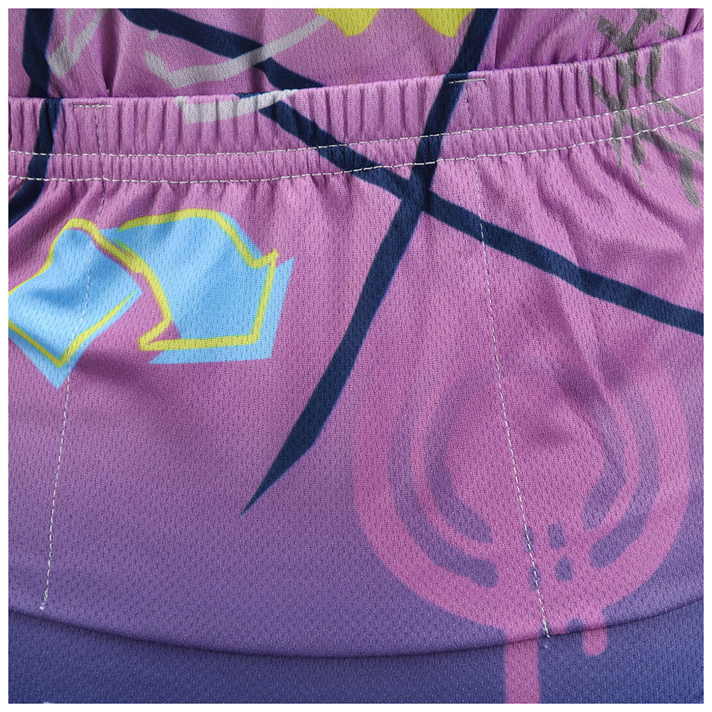 FREE FISHER Sailboat Print Boys Girls Bicycle Riding Tops with 3D Gel Cushion Shorts Children's Short Sleeve Cycling Wear