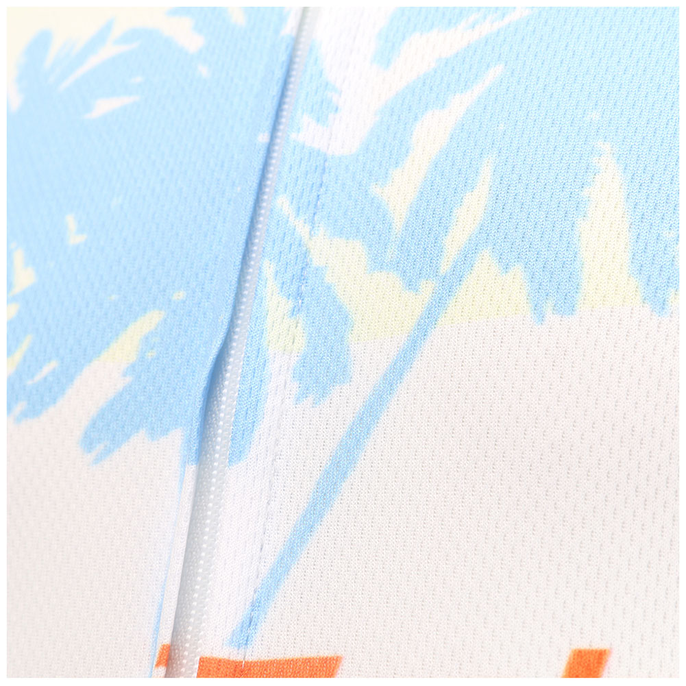 FREE FISHER Boys Short Sleeve Cycling Wear Girls Quick-Dry Coconut Print Bicycle Riding Tops with 3D Gel Cushion Shorts for Kids