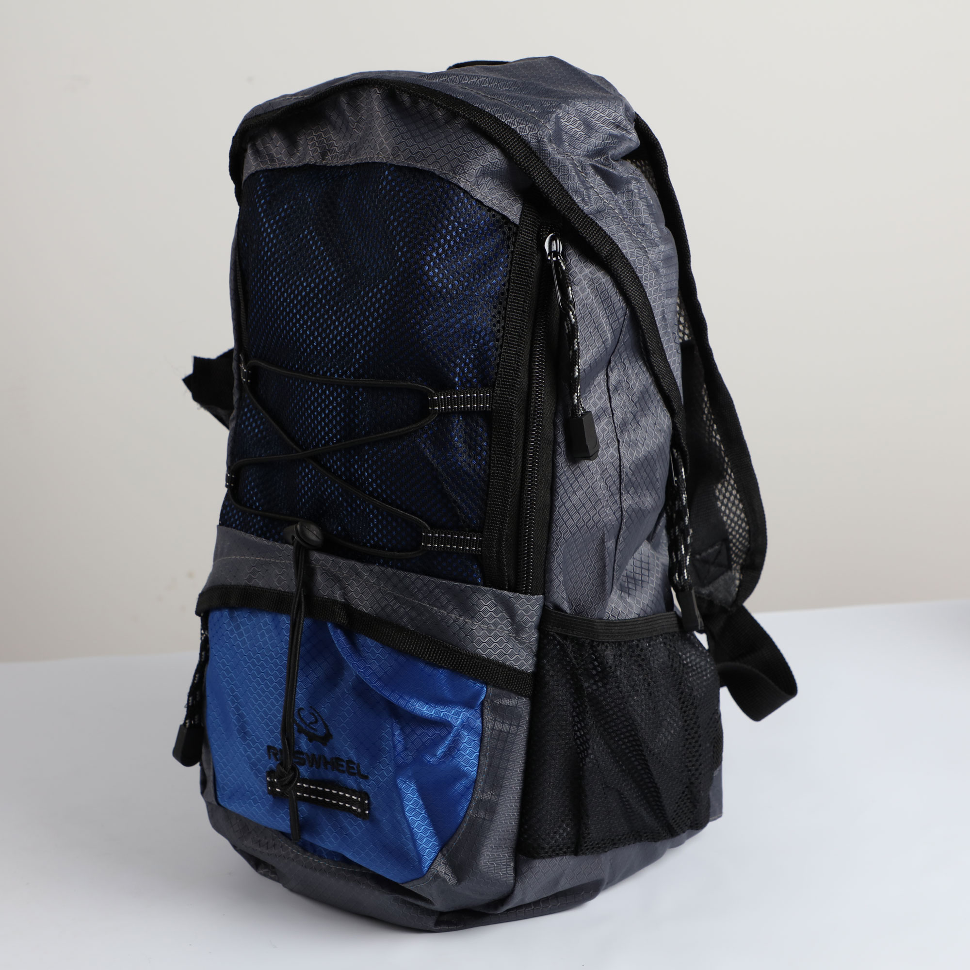 FREE FISHER 15L Large Capacity Backpack Lightweight Wide Shoulder Strap Mountaineering Fishing Bag for Outdoor Camping with Rain Cover