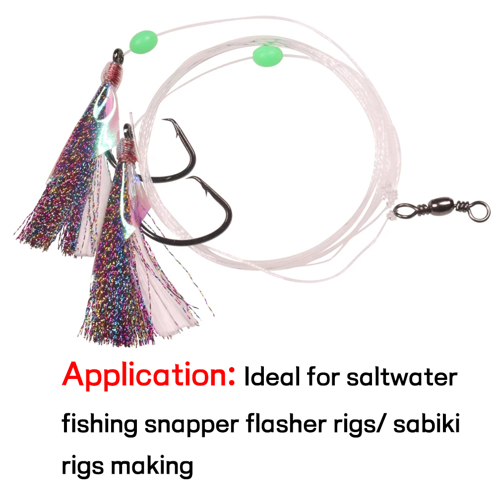 FREE FISHER 100pcs Fishing Hook 7381 Nickel Black Fishhooks Saltwater 