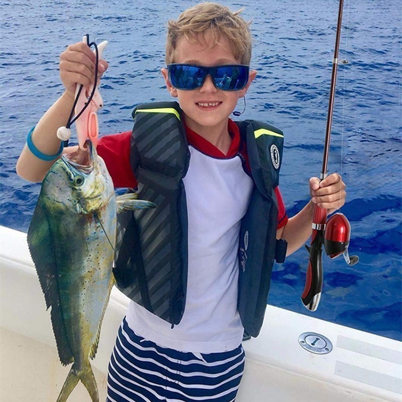 FREE FISHER 51pcs Portable Telescopic Fishing Rod Set with Fishing Case Baitcast Reel Fishing Beginners Rod Combo Soft Lures Swivels Worms Kit