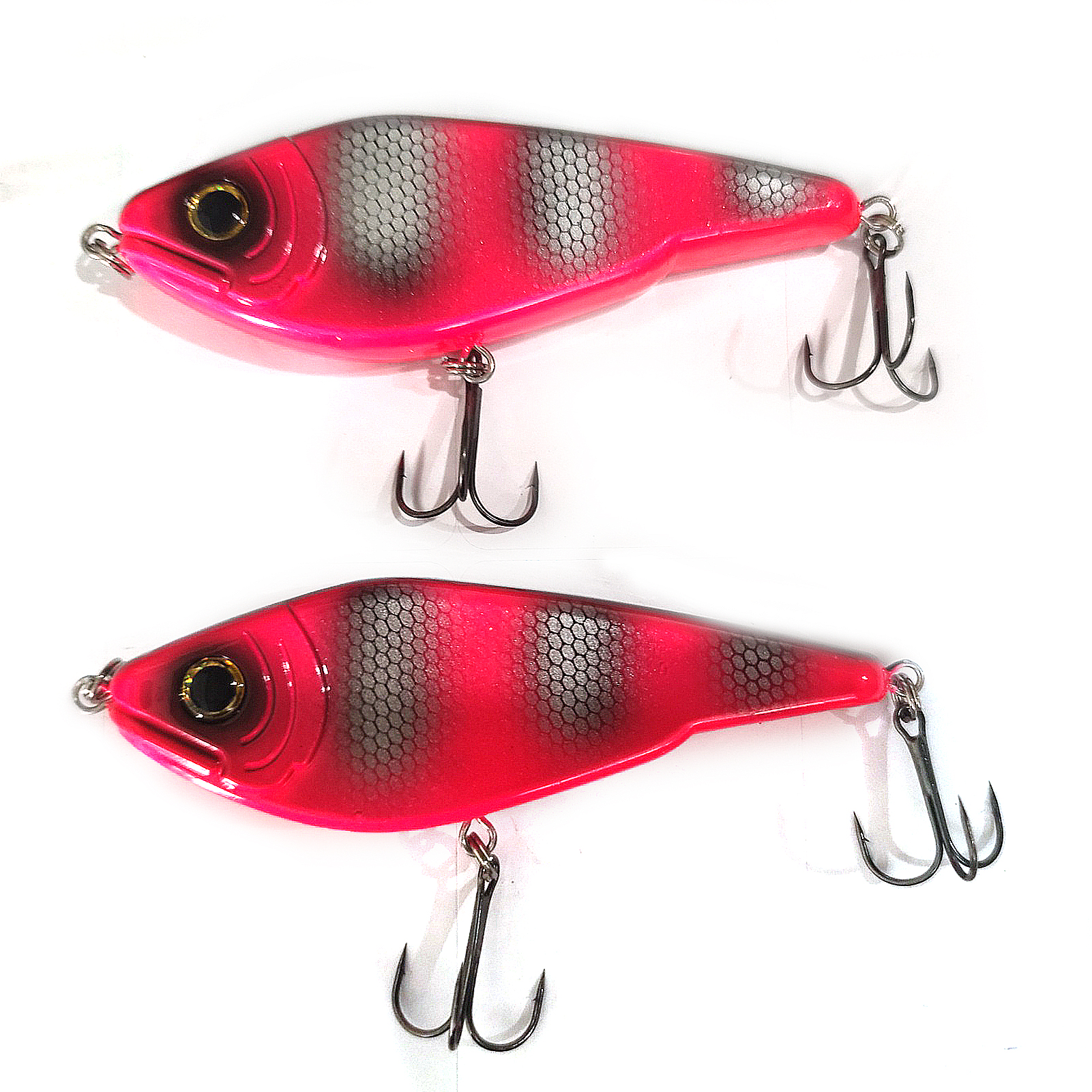 FREE FISHER 9pcs Fishing Lures Set 3D Fish Eye THUNDER JERK BAIT Artificial Lures Swimbaits Sea Fishing Culter Pike Fishing Tackle