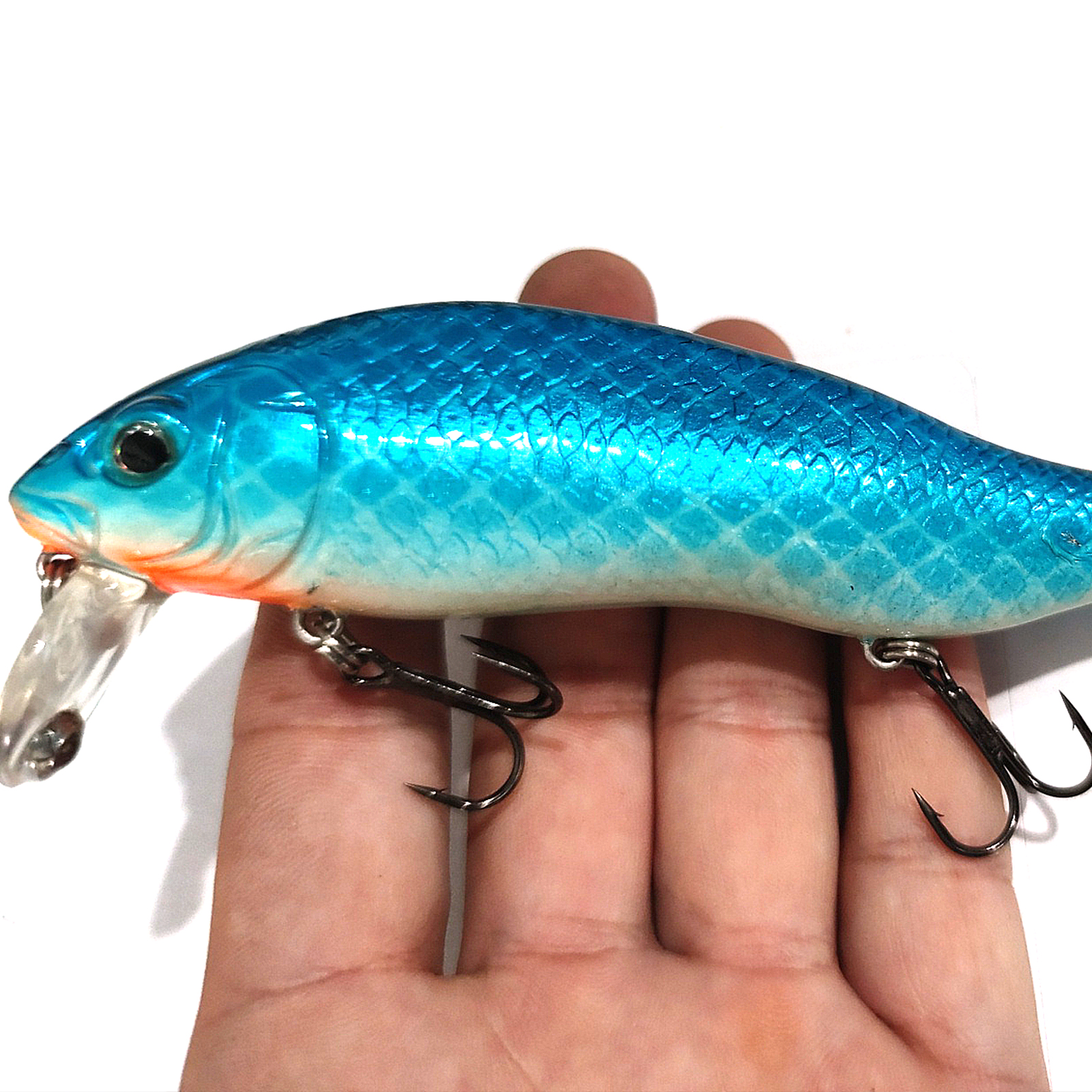 FREE FISHER 6pcs Jerkbaits Fishing Lures Set 3D Fish Eye 13cm 40g Giant Eady Shad Artificial Lures Swimbaits Sea Fishing Culter Pike Fishing Tackle